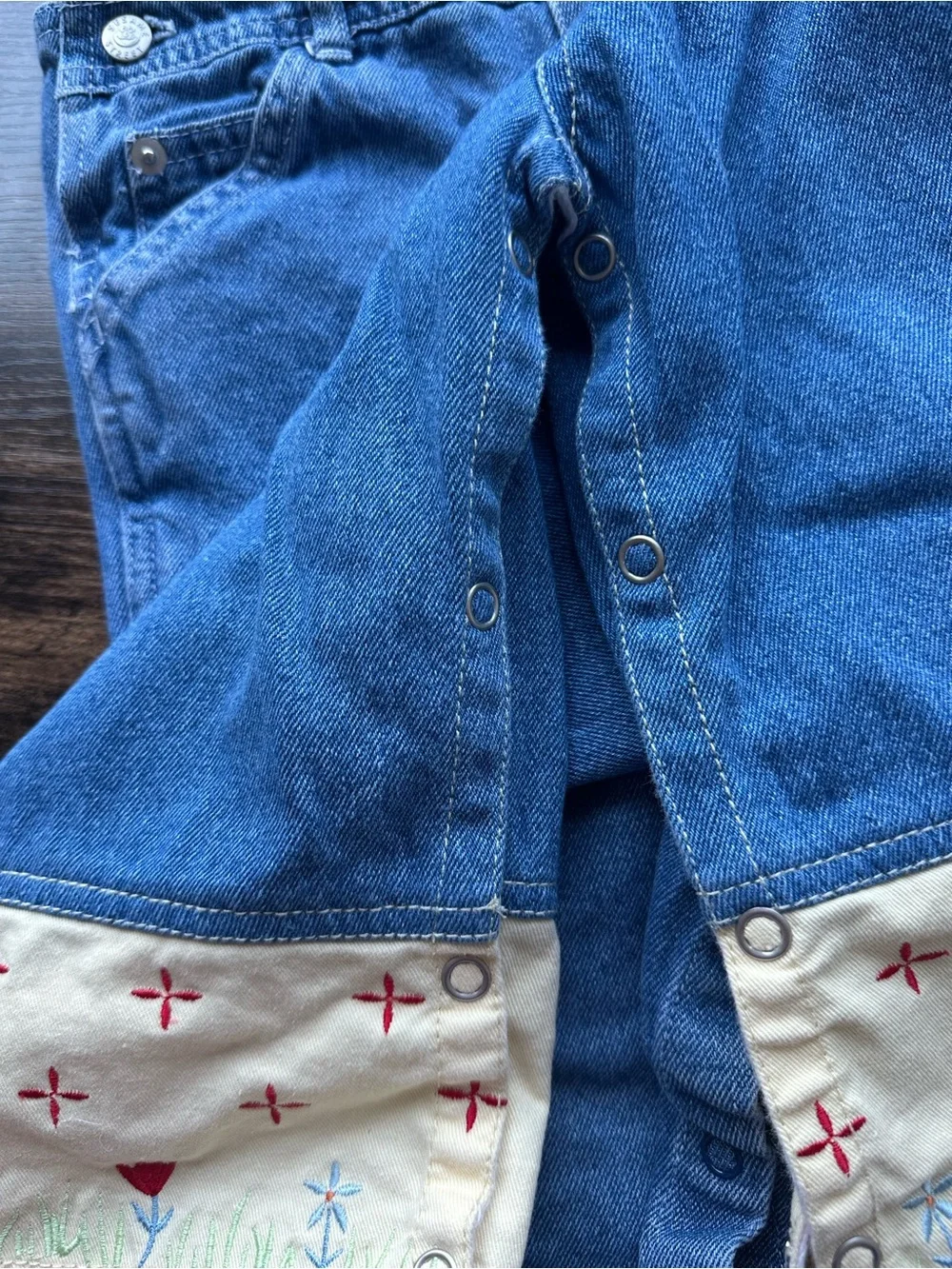 Disney Mickey & Co Vintage Mickey & Minnie Denim Overalls